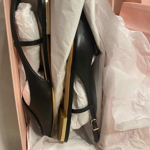 Designer Shoes Sophia Webster Butterfly Sling Back Embroidery Black Flat 6 - Picture 6 of 12